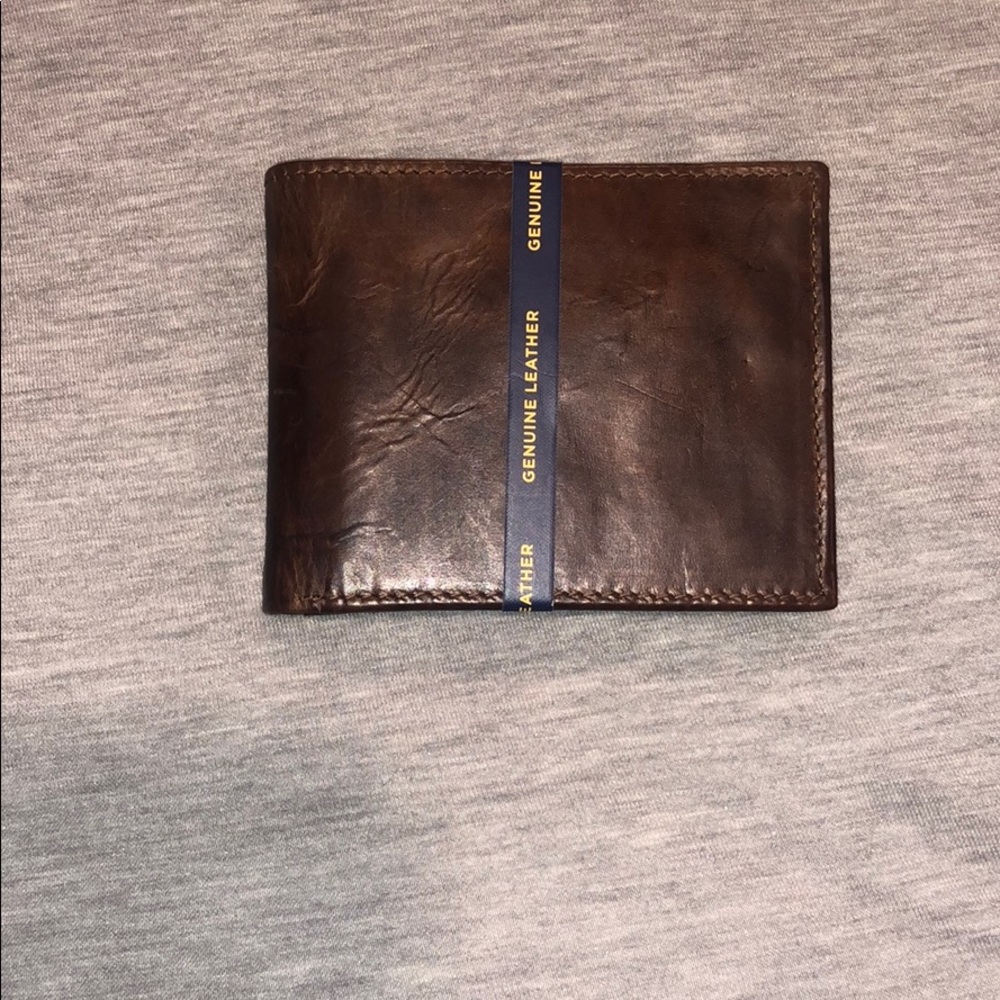 Stanford genuine leather data protection wallet.